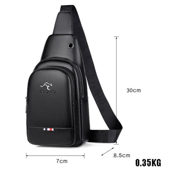 Valoria | Men's Soft PU Crossbody  Bag