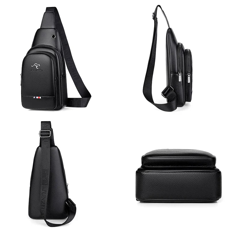 Valoria | Men's Soft PU Crossbody  Bag