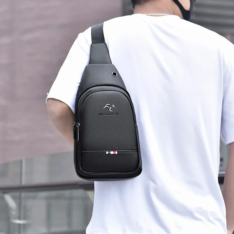 Valoria | Men's Soft PU Crossbody  Bag