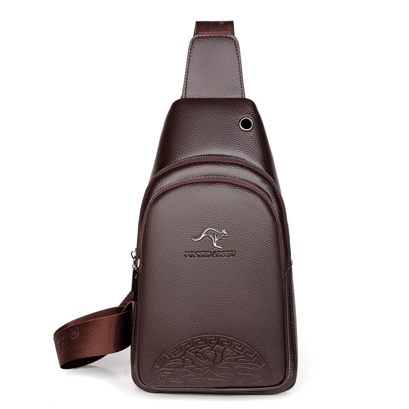 Valoria | Men's Soft PU Crossbody  Bag