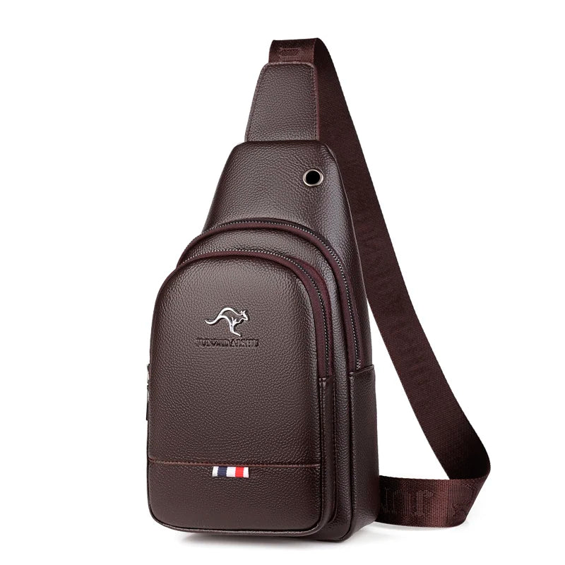 Valoria | Men's Soft PU Crossbody  Bag