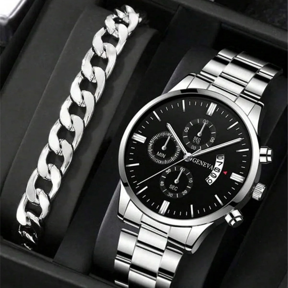 Valoria | Fashion Men's Quartz Watch & Bracelet