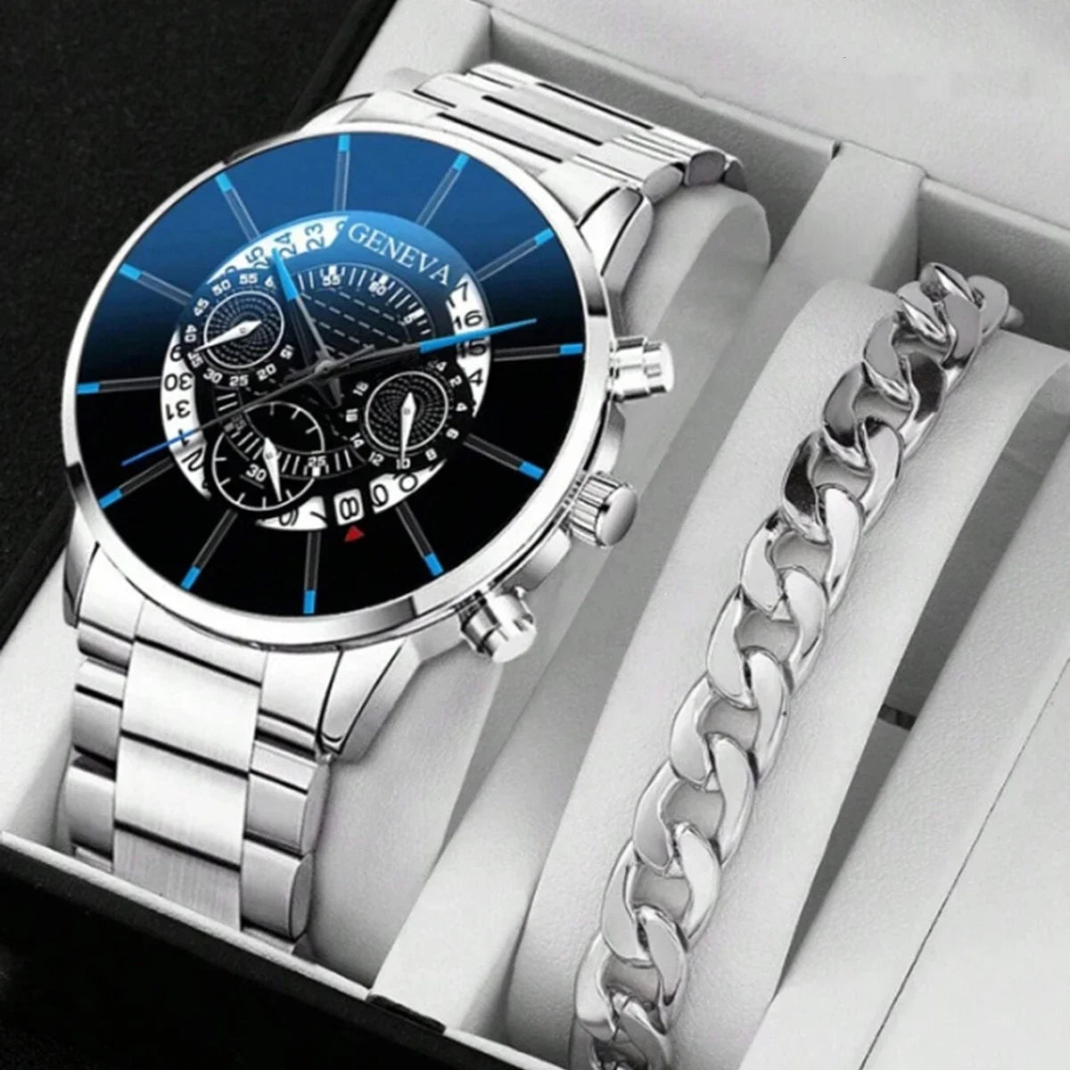 Valoria | Fashion Men's Quartz Watch & Bracelet